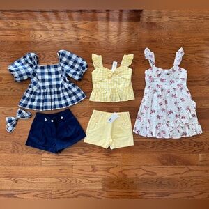 NWT Janie & Jack Girls 5/6 bundle!
